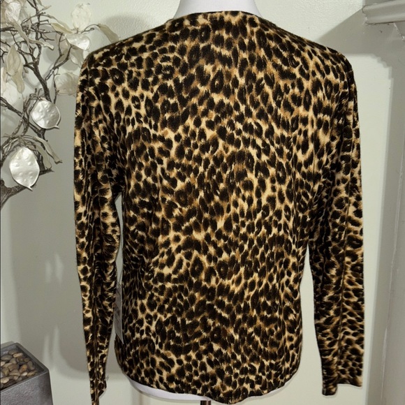 Studio Works Leopard Print Cardigan - Picture 3 of 3